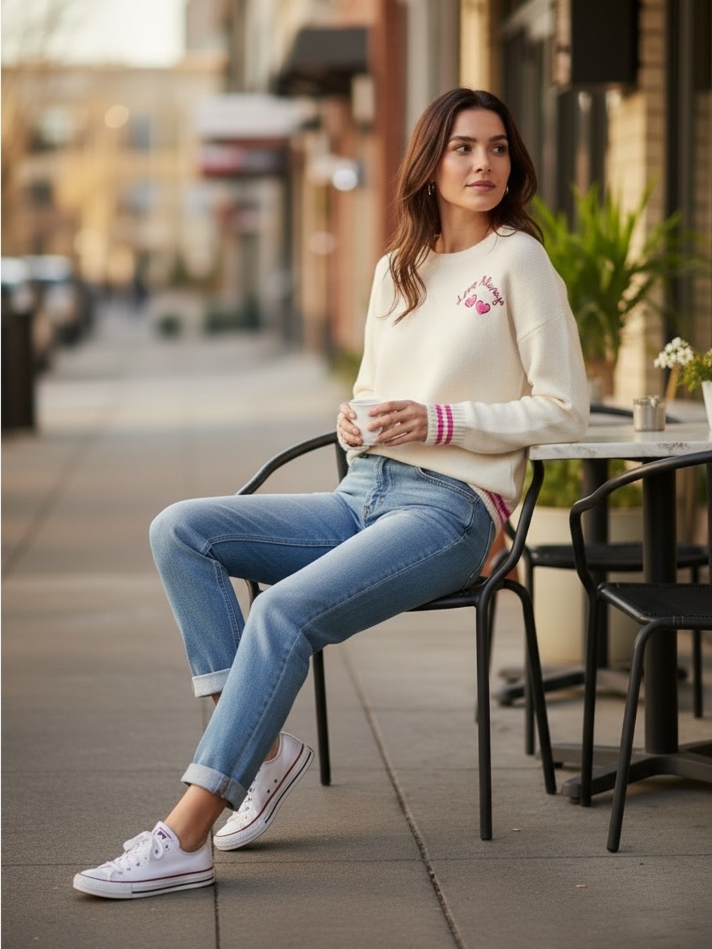 NWT Lilly Pulitzer Coconut Sweater Cream Love Always Knit Preppy Size S